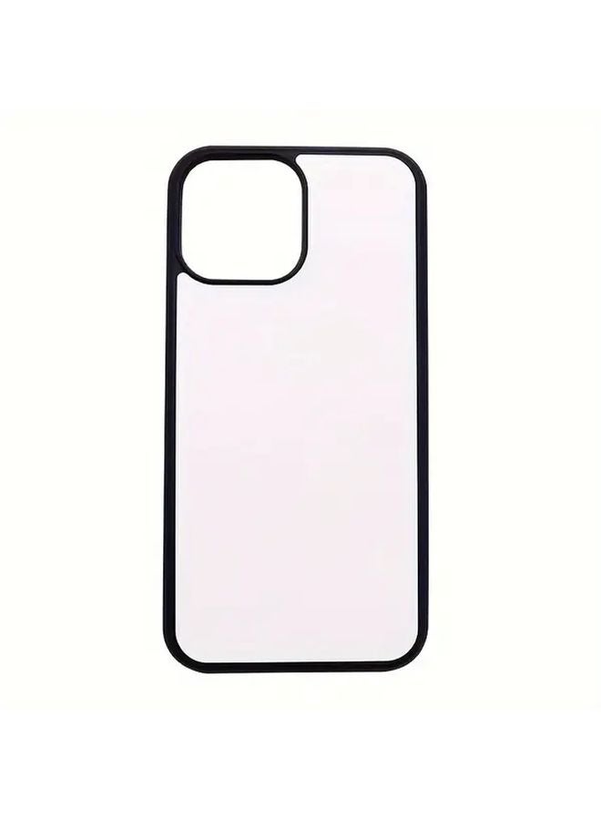 Black Blank Sublimation Phone Case For iPhone 15 Pro Heat Transfer 2D - Image 2